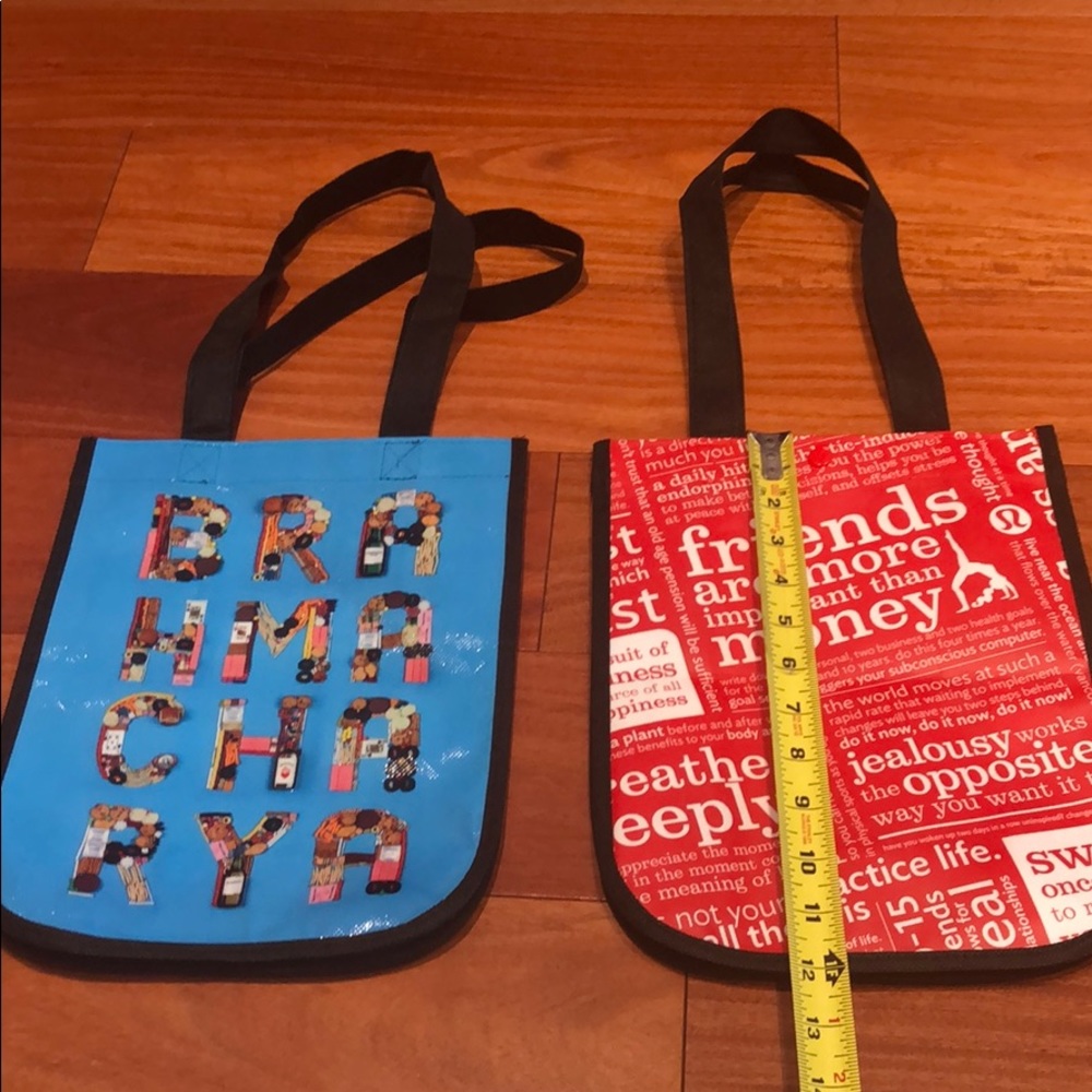 TWO lululemon Reusable tote gym Bags